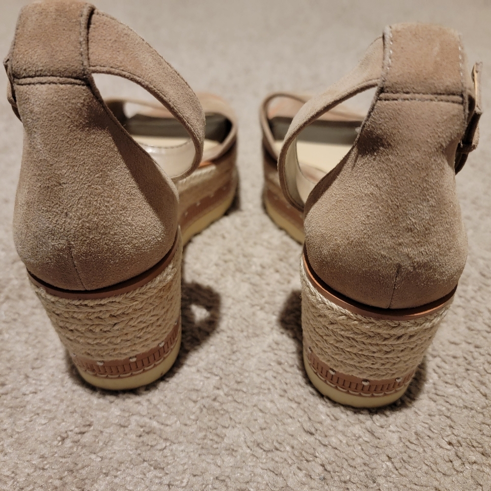 Vince Camuto Meestana Flatform Sandal Tan Size 7.5 - Picture 8 of 11